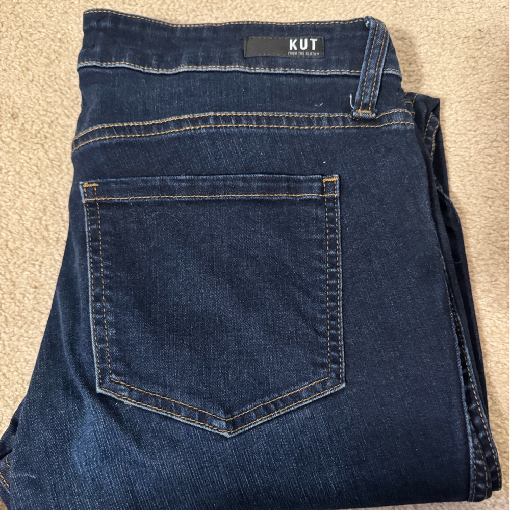 Kut from the Kloth Dark Blue Stretch Skinny Jeans